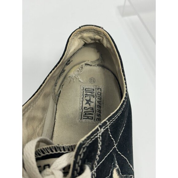 Converse One Star Mens Black White Size 13 Y2K Vintage Low Top Shoes Lace Up - Picture 8 of 10